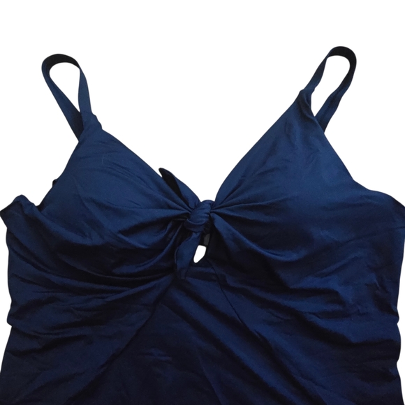 City Chic Rhodes Navy One-Piece Swimsuit | XL | NWT - Picture 5 of 10